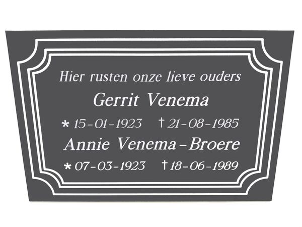 Plăci gravate kopen in Alkmaar bij Postma en Postma